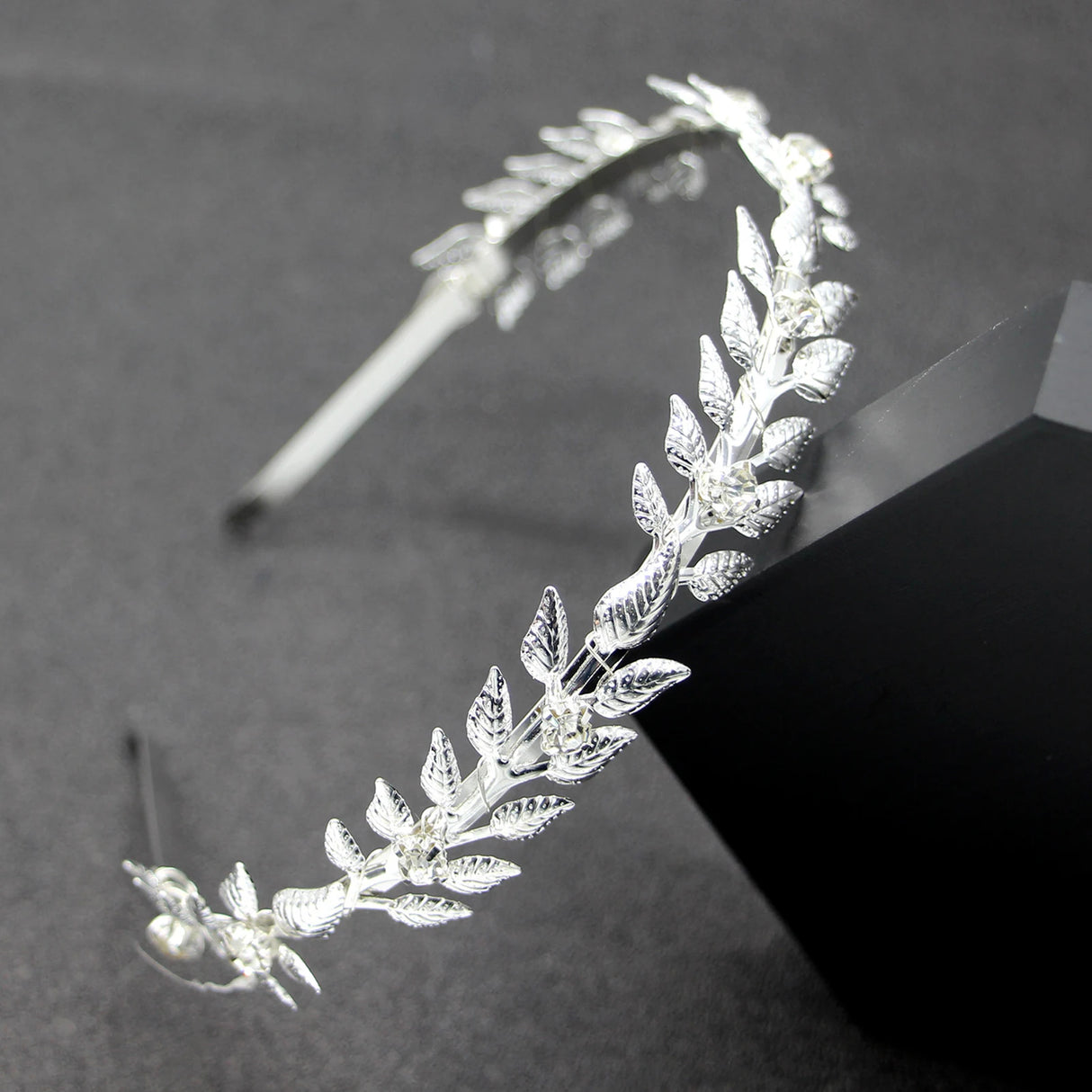 Wedding Headbands For Women Bride Handmade Crystal Rhinestone Tiaras Silver Color Hairbands Hair Accessories Queen Headband Gift