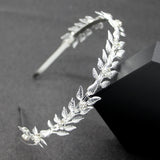 Wedding Headbands For Women Bride Handmade Crystal Rhinestone Tiaras Silver Color Hairbands Hair Accessories Queen Headband Gift