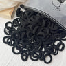 LOVEKIKI 50 bandas elásticas para el cabello, accesorios para el cabello para niñas, mini diademas de nailon coloridas, soporte para coletas, adornos para el cabello