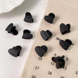 Lot de 10 pinces à cheveux pour femmes, 1,0 à 1,5 cm, petites pinces noires, marron, transparentes, en plastique, accessoires de coiffure pour enfants