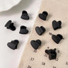 Lot de 10 pinces à cheveux pour femmes, 1,0 à 1,5 cm, petites pinces noires, marron, transparentes, en plastique, accessoires de coiffure pour enfants