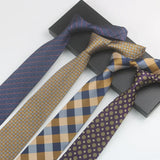 Cravate à fleurs en grille, tissée en gros, 8 cm, accessoires de mariage, bleu, homme, pois, cachemire, convient aux groupes, fêtes, bureau