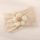 1Pc Baby Nylon Headscarf Astique Suitable Newborn Girl Flower Handmade Headband Elastic Hairband Turban Toddler Hair Accessories