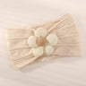 1Pc Baby Nylon Headscarf Astique Suitable Newborn Girl Flower Handmade Headband Elastic Hairband Turban Toddler Hair Accessories