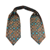 Ascot Tie Cravat Luxury Mens dots Neck Tie Self Tie  for Men Wedding Necktie