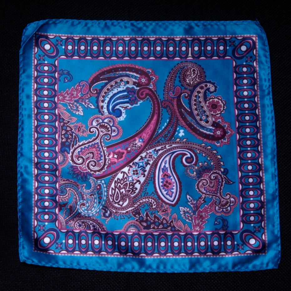Mouchoir de poche de luxe pour homme, accessoire en soie, mouchoir de poche, foulard de poche, motif cachemire, pois, fête, mariage, bal de promo