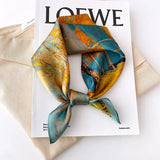Foulard 100 % soie pour femme, carré, bandana, foulard, foulard, mûrier, mode printemps, luxe, haute qualité, bandeau, hijab, châles