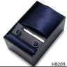 Cravate pour homme, tout nouveau style, cadeau de mariage, ensemble de pochettes, boîte à cravates, accessoires de costume noirs pour hommes