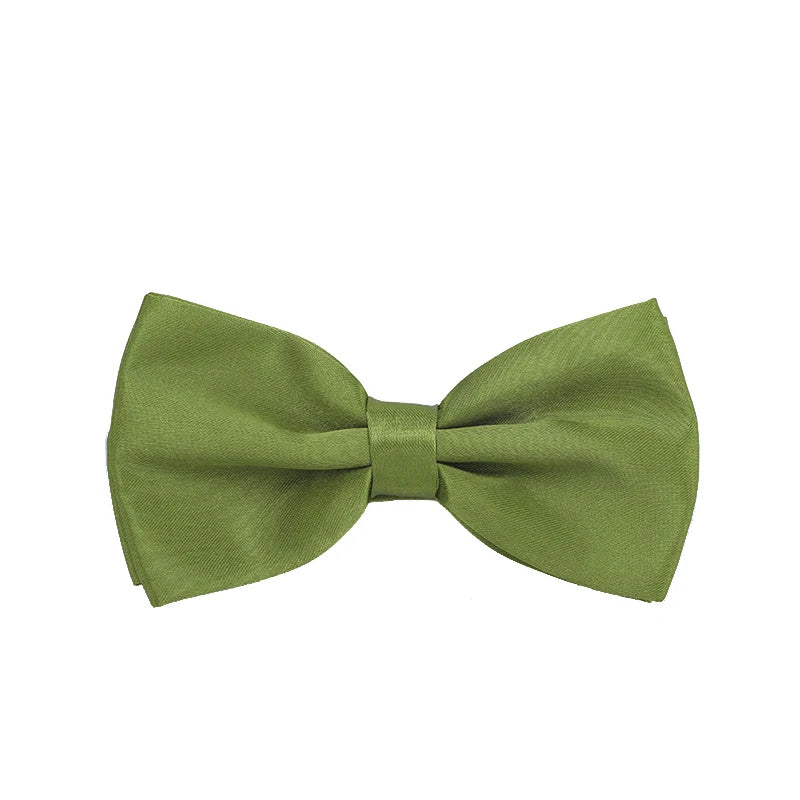 Men Bowties Classic Satin Bowtie Hot Sale Gentleman Necktie For Wedding Party Adjustable Solid Colorful Men Bow Ties Neck Cravat