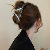 2023 New Fashion Metal Geometric Hair Claw Clip Trendy Hair Clips Hair Clamps Hairpins Party Hair Accessories For Women Headwear
