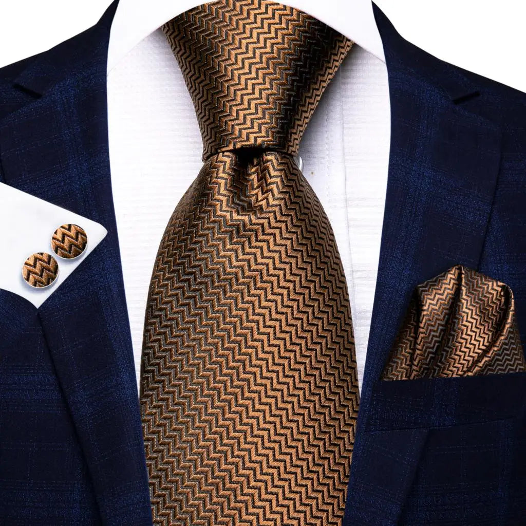 Cravates pour hommes 2023, nouvelle mode pour hommes, 8,5 cm, pochette, boutons de manchette, accessoires de mariage, créateur de cravates Hi-Tie, vente en gros