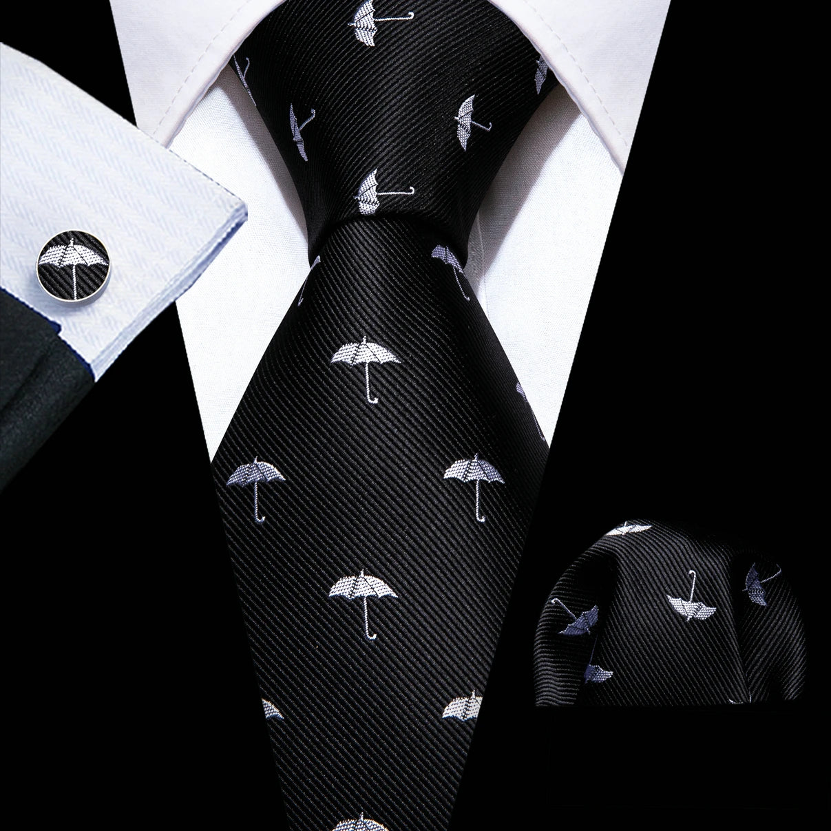 Ensemble de cravates pour homme, motif dinosaure, bleu marine et doré, 8,5 cm, en soie, idéal pour un mariage, FA-5191