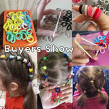 50/100/200Pcs Solid Color Hair Bands for Girls Kids Ponytail Hold Hair Tie Rubber Bands Hairhoop Scrunchie Hair Accessories