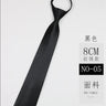 Cravate classique noire 8 cm, imitation soie, unie, pour homme, fermeture éclair, bleu et rouge, étroite, 5 cm, cadeau