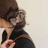 1 chouchou en satin de soie pour femme, accessoire pour cheveux coréens, élastique pour queue de cheval