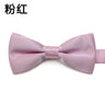Fashion Kids Solid Color Bow Ties Imitation Silk Student Bowties Soft Black Red Butterfly Bowknot Wedding Party Cute Pet Cravat