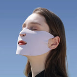 Summer Women Sunscreen Mask Outdoor Sports Cycling Breathable Washable Reusable Face Cover Double Layer Ice Silk Mask