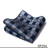 Vangise Brand Newest style  Silk Hanky Man Floral Gray Fit Business lover's day Pocket Square Handkerchiefs