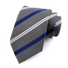 Cravate pour homme 8 cm, motif rayé, jacquard tissé, cravate Ascot, pour homme, pour fête de mariage