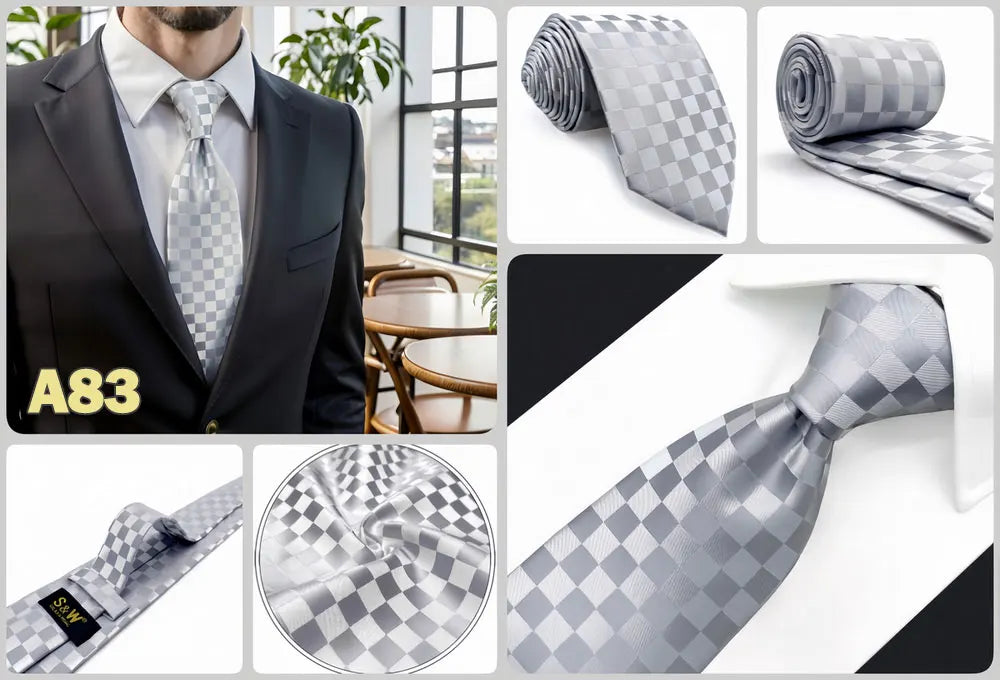 Cravates classiques jaunes et marron pour hommes, tenue de soirée, mariage, école, livraison directe