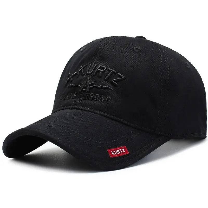 Casquette de baseball tendance pour homme, version coréenne, chapeau de soleil brodé, casquette de protection solaire pour femme, étiquette rouge, petite taille A