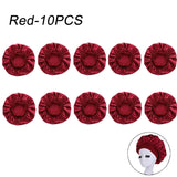 New Women's Satin Solid Wide-brimmed Sleeping Hat Unisex Head Wrap Elastic Band Cap Hair Care Bonnet Night Hat bonnet de nuit