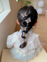5PCS Sweet Stereoscopic Color Gradient Cute Baby Hairpins Kids Hair Clips Children Headwear Princess Barrette Girls Accessories