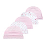 Kiddiezoom 5 Pcs/Lot Fashion Casual Cute 0-6Months Newborn Boy Girl Hats 100%Cotton Soft Infant Caps Baby Accessories