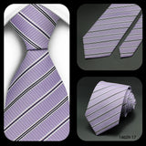 Jacquard Striped Plaid Paisley Necktie 8cm Polyester Male Narrow Tie Skinny Tuxedo Suit Shirt Gift For Business Men Accessory