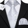 Ensemble élégant de cravates et boutons de manchette en soie à fleurs multiples pour homme, cravate jacquard à fleurs pour mariage, entreprise, fête, événement, Barry.Wang