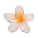 8cm Boho Gradient Large Flower Acrylic Hair Clip for Women Sweet Hair Claws Crab Clamp Barrettes Hawaiian Headwear Accessories