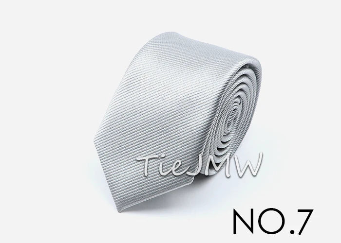 Cravate classique unie pour homme, cravate formelle à rayures, 6 cm, fine, pour mariage, slim, pour marié