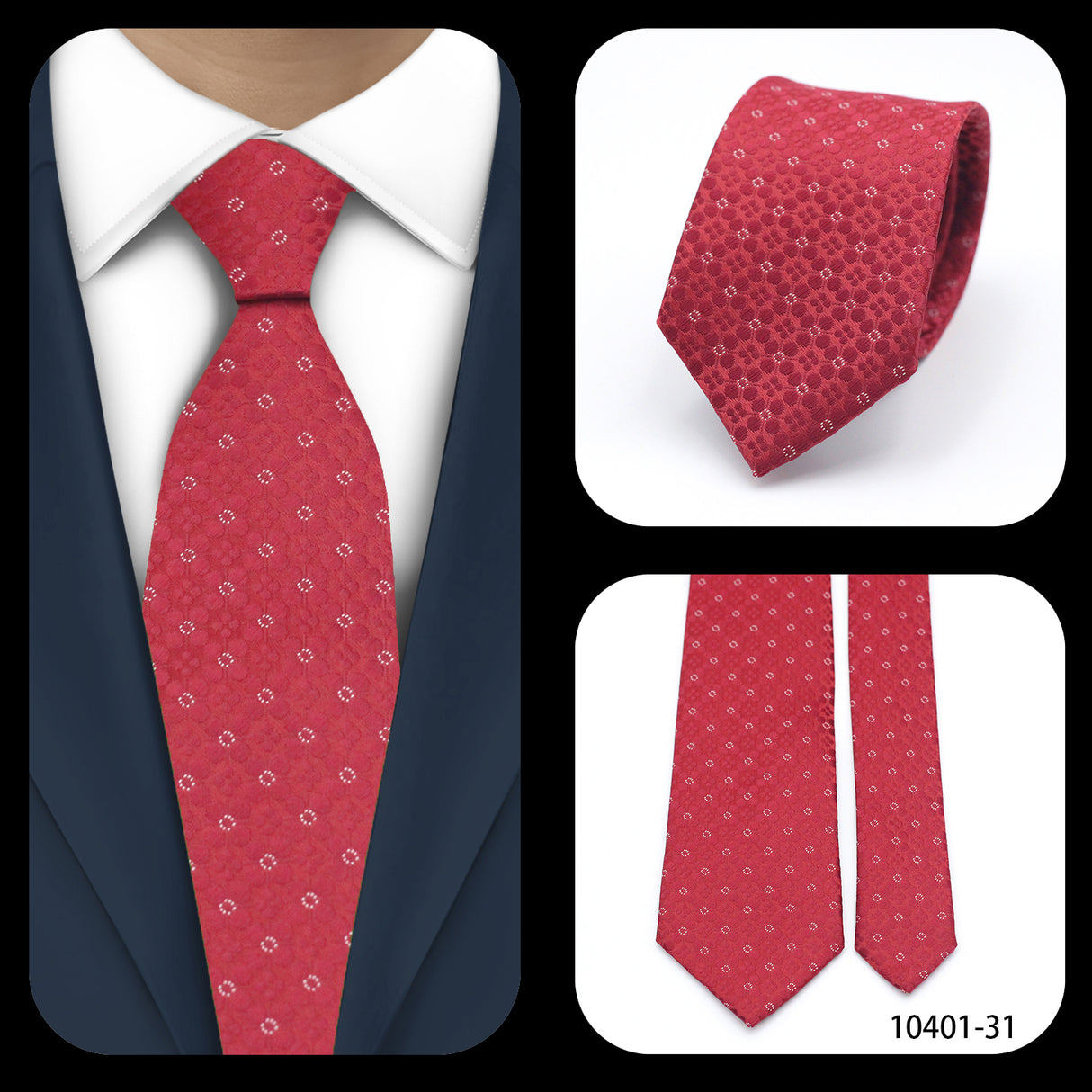 Cravates élégantes à pois pour hommes LYL 7 cm, cravate de luxe avec imprimé géométrique, cadeau pour invités, accessoires de festival pour gentleman