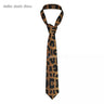 Cravates léopard pour hommes, soie et polyester, étroites, 8 cm, motif tigre, pour costumes, accessoires, fête de mariage, cosplay