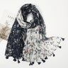 Fashion Printed Leopard Scarf Female Spring Muslim Women Hijab Scarves Tassel Large Size Headband Handkerchief Women's Bandana