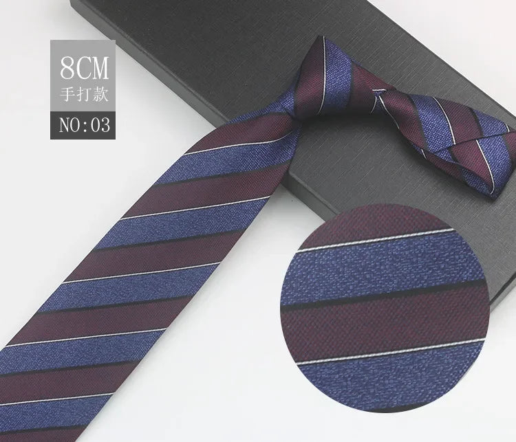 Cravate à fleurs en grille, tissée en gros, 8 cm, accessoires de mariage, bleu, homme, pois, cachemire, convient aux groupes, fêtes, bureau