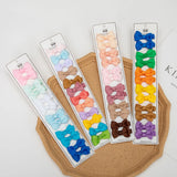 Lot de 12 barrettes à cheveux en ruban gros-grain massif de 4,5 cm pour enfants, faites à la main, accessoires photo, coffret cadeau
