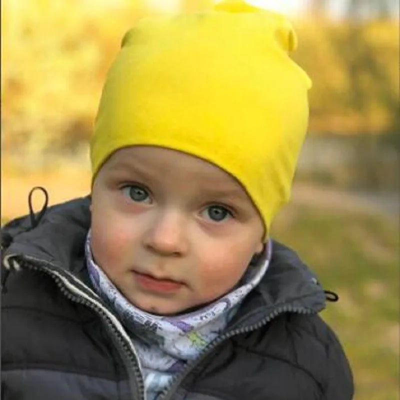 Bonnet en coton pour nouveau-né, bonnet pour enfants, garçons et filles, casquette pour enfants, printemps, automne et hiver