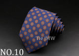 Cravate rayée pour homme, motif cachemire floral, marron et gris, idéale pour les loisirs, les affaires, le quotidien, les mariages, les fêtes, les accessoires, cadeau