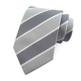 Cravate pour homme 8 cm, motif rayé, jacquard tissé, cravate Ascot, pour homme, pour fête de mariage