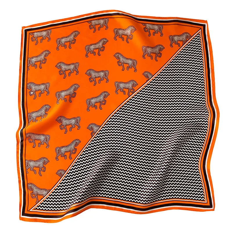 Foulard en soie véritable 100 % naturelle pour femme, petit format 53 x 53 cm, idéal pour la plage, le cou, le châle, le bandana, le hijab, le pashmina ou le poncho, 2023