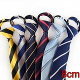 Zipper Tie Men Bridegroom Wedding Necktie Lazy Pre-tied Ties Striped 8cm Hot Sell Style Zipper Necktie For Men Women Wholesale