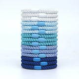 Hair Ties for Girls Women,  15 Pcs Elastics Hair Bands Ponytail Holders for Thick Hair, No Damage No Crease Hair Elastics