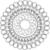 Lot de 100 mousquetons pivotants pour porte-clés, mousquetons à mousqueton pour porte-clés, bijoux, loisirs créatifs
