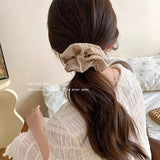Élastiques à cheveux coréens pour femmes, chouchous de couleur unie, accessoires pour cheveux, queue de cheval