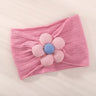 1Pc Baby Nylon Headscarf Astique Suitable Newborn Girl Flower Handmade Headband Elastic Hairband Turban Toddler Hair Accessories
