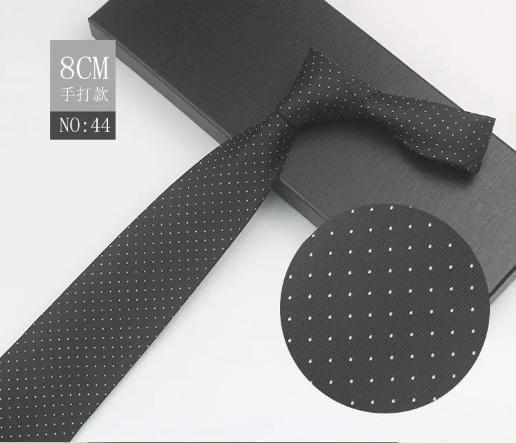Cravate à fleurs en grille, tissée en gros, 8 cm, accessoires de mariage, bleu, homme, pois, cachemire, convient aux groupes, fêtes, bureau