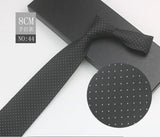 Cravate à fleurs en grille, tissée en gros, 8 cm, accessoires de mariage, bleu, homme, pois, cachemire, convient aux groupes, fêtes, bureau