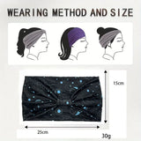 5 pieces/set of fashionable wide edge knotted headbands with ethnic style anti slip headbands, fashionable women's and girls' ha