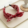 Bow Wide Brimmed Head Hoop For Women Boho Women Soft Solid Print Headbands Cross Knot Elastic Hair Hoop  Vintage Headwear New